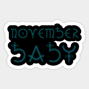 Month of November Sticker